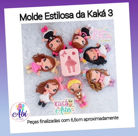 Molde de Silicon Estilosa da Kaka 3