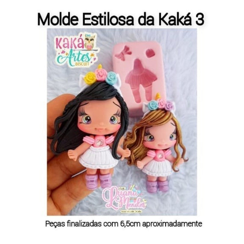 Molde de Silicon Estilosa da Kaka 3