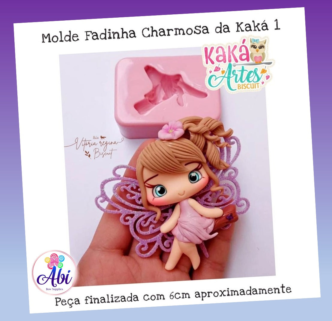 Molde de Silicon Fadinha Charmosa da Kaka 1