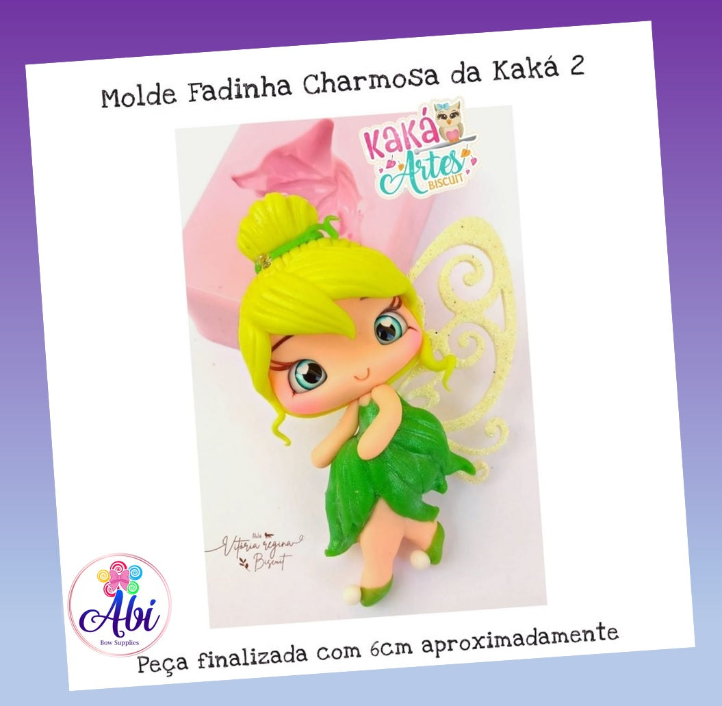 Molde de Silicon Fadinha Charmosa da Kaka 2