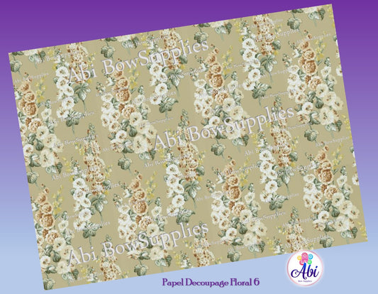 Papel Decoupage Floral 6