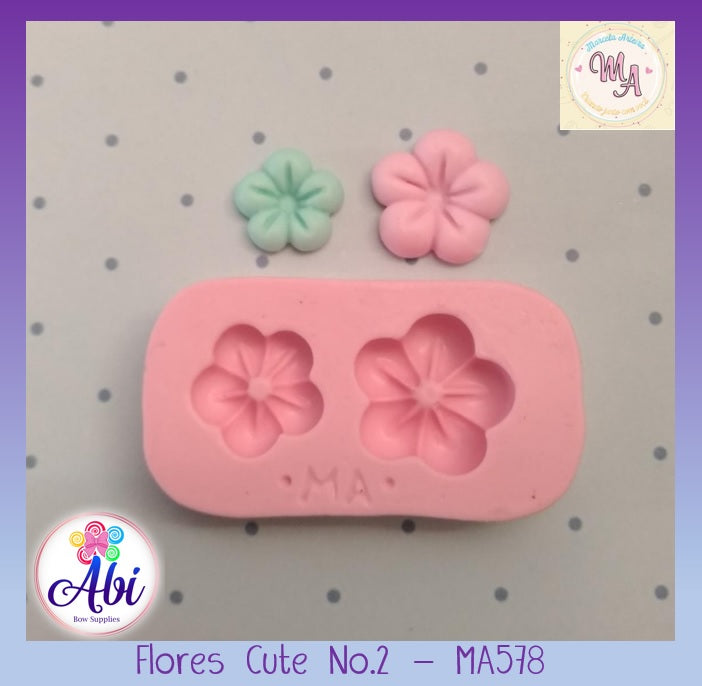 Molde de Silicon Flores Cute No.2 MA578