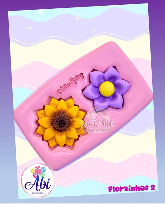 Moldes de Silicon Florzinhas 2. Biscuit Jessy