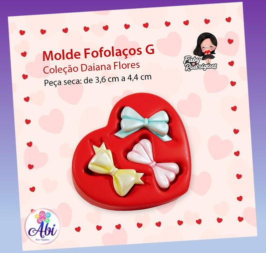 Molde de Silicon Fofolacos G. Faby Rodrigues