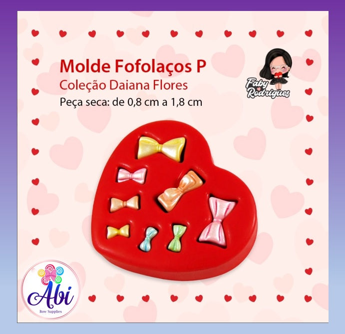 Molde de Silicon Fofolaços P. Faby Rodrigues