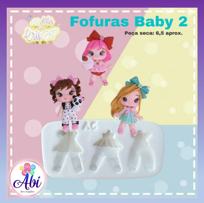 Molde de Silicon Fofuras Baby 2 AC