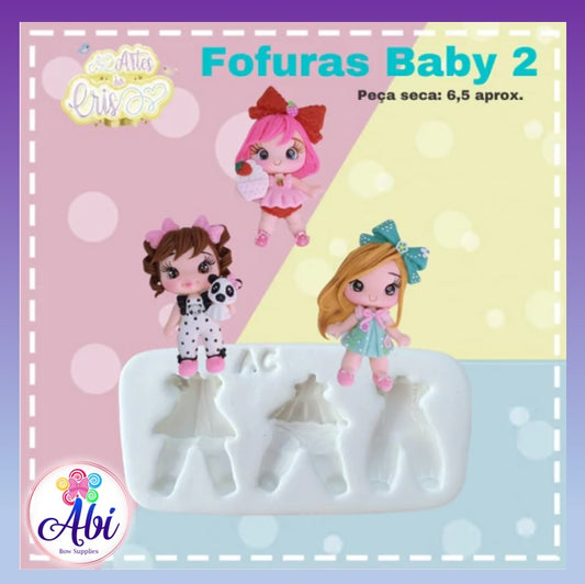 Molde de Silicon Fofuras Baby 2 AC