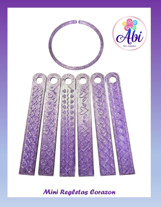 Mini Regletas Corazon. Abi
