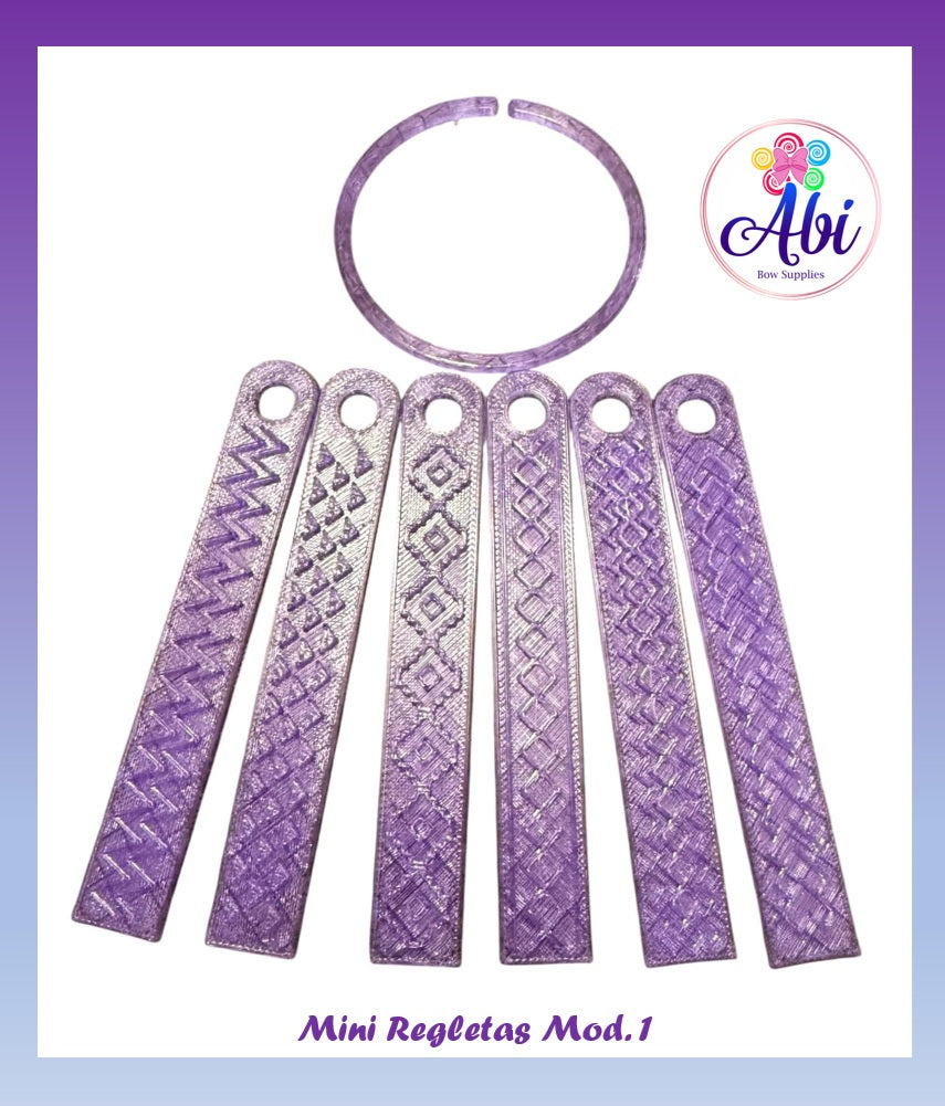 Mini Regletas Texturizadoras Mod. 1. Abi