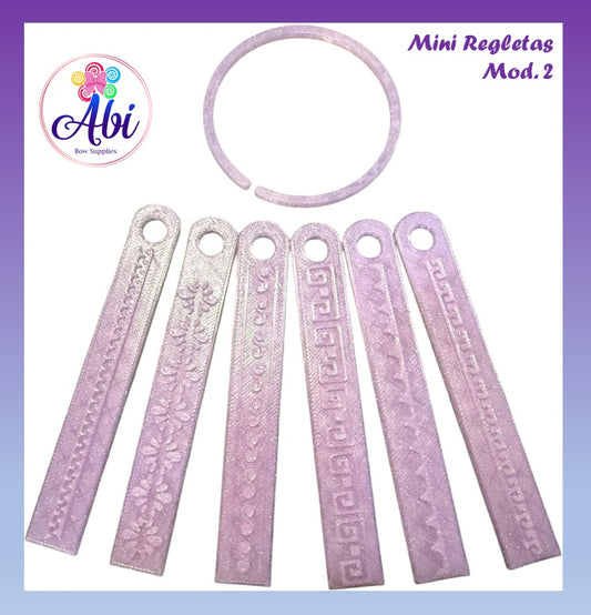 Mini Regletas Texturizadoras Mod. 2. Abi
