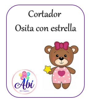 Cortador Osito con Estrella. Abi