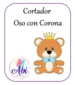 Cortador Osito con Corona. Abi