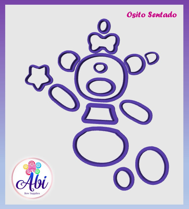 Cortador Osito Sentado. Abi