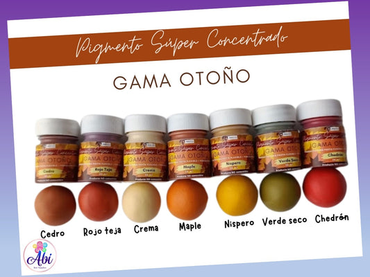 Gama Pigmentos Super Concentrados Otoño. Mayo Manualidades