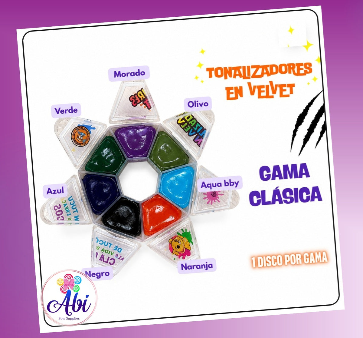 Tonalizadores en Velvet Gama Clasica. Trigueros Flex