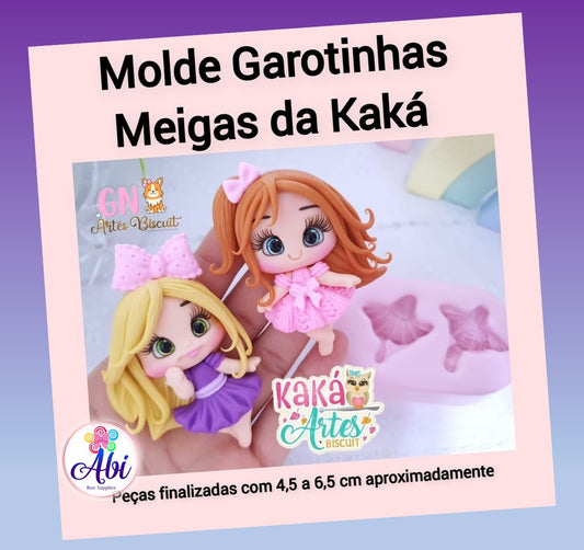 Molde de Silicon Garotinhas Meigas da Kaka.