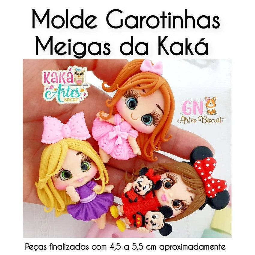 Molde de Silicon Garotinhas Meigas da Kaka.