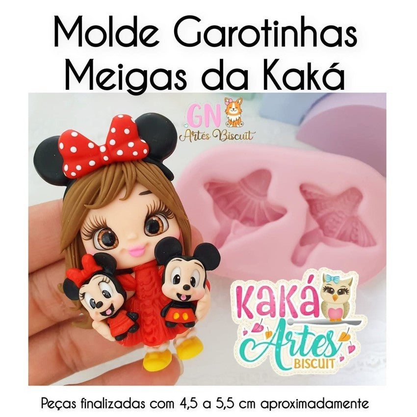 Molde de Silicon Garotinhas Meigas da Kaka.