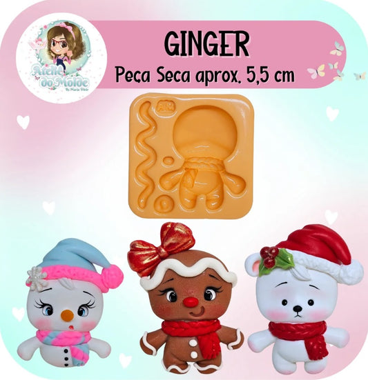 Molde de Silicon Ginger AdM