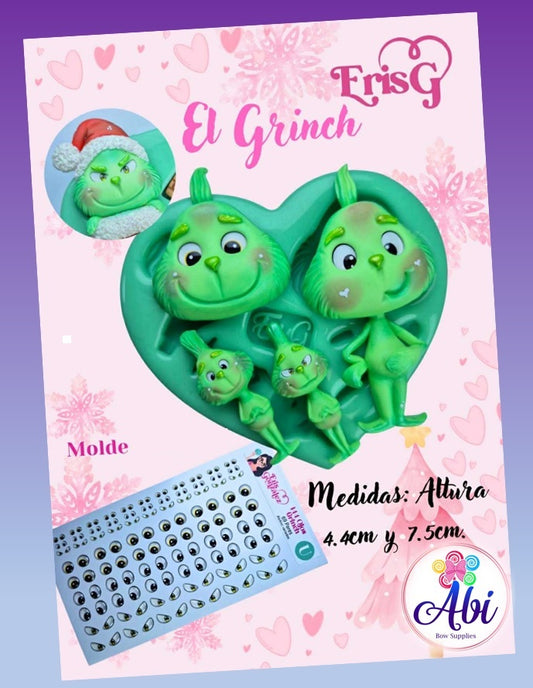 Molde de Silicon El Grinch. ErisGonzalez