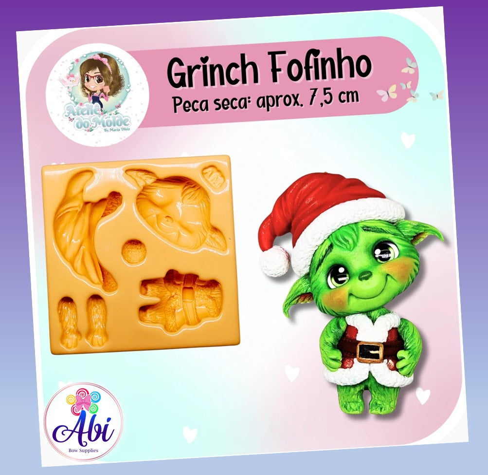 Molde de Silicon Grinch Fofinho Adm