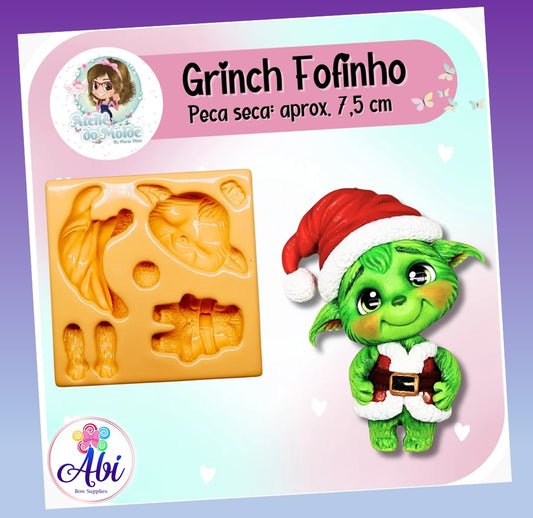 Molde de Silicon Grinch Fofinho Adm