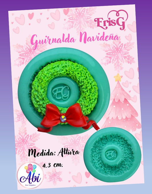 Molde de Silicon Guirnalda Navidena. ErisGonzalez