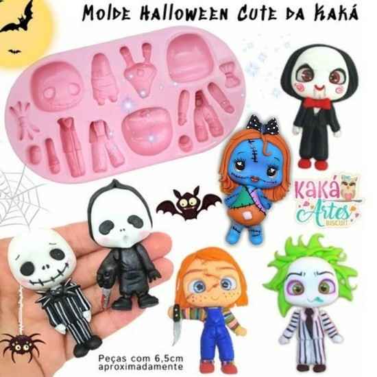 Molde de Silicon Halloween Cute da Kaká