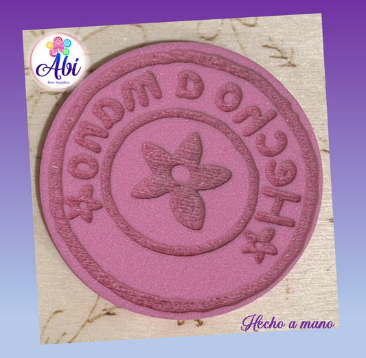 Sello de Relieve "Hecho a mano"