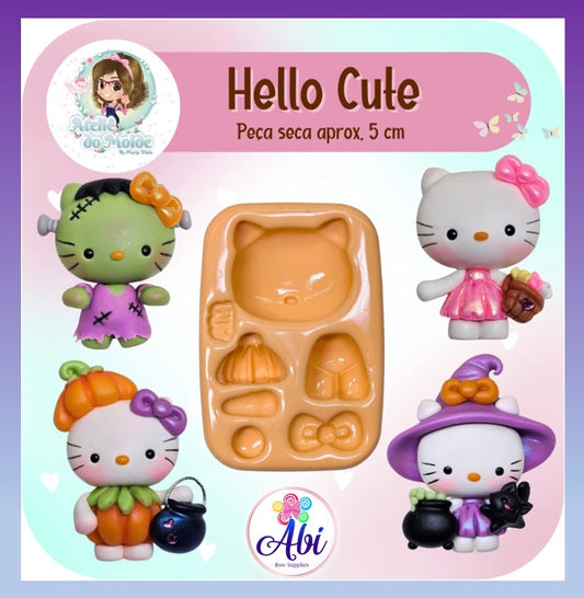 Molde de Silicon Hello Cute AdM