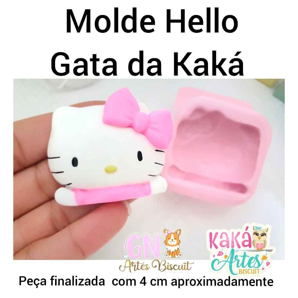 Molde de Silicon Hello Gata KK