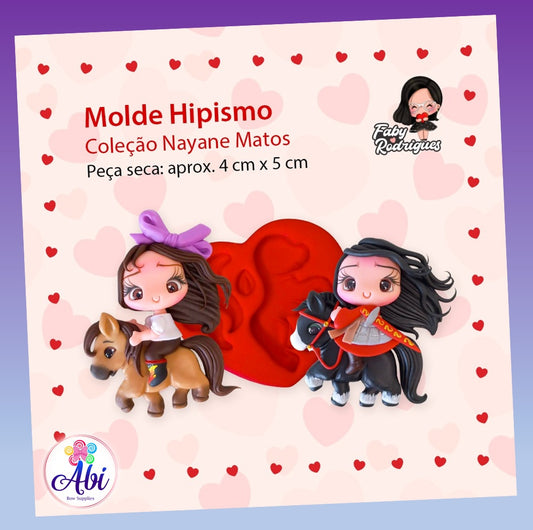 Molde de Silicon Hipismo. Faby Rodrigues