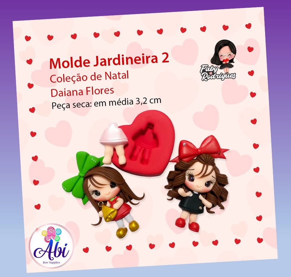 Molde de Silicon Jardineira 2. Faby Rodrigues