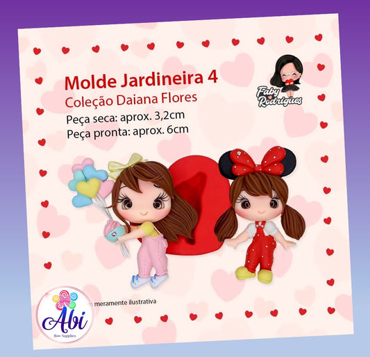 Molde de Silicon Jardineira 4. Faby Rodrigues