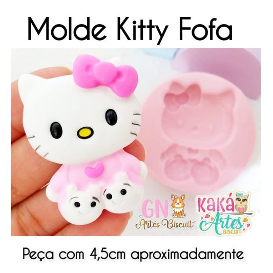 Molde de Silicon Kitty Fofa KK