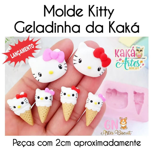 Molde de Silicon Kitty Geladinha KK