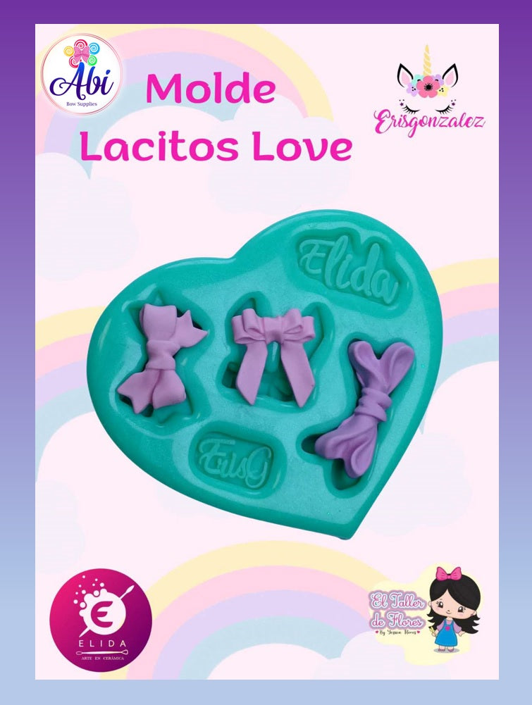 Molde de Silicon Lacitos Love ErisGonzalez