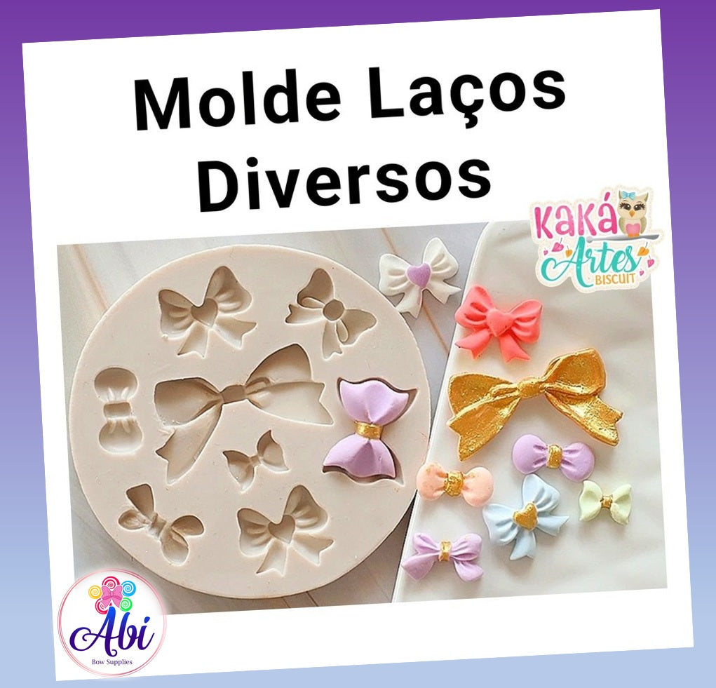 Molde de Silicon Lacos Diversos Kaka Artes