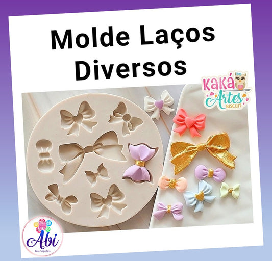 Molde de Silicon Lacos Diversos Kaka Artes