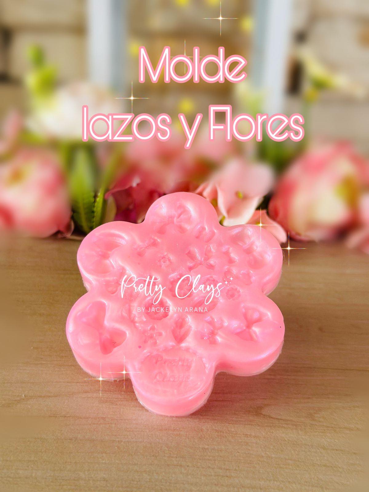 Molde de Silicon Lazos y Flores