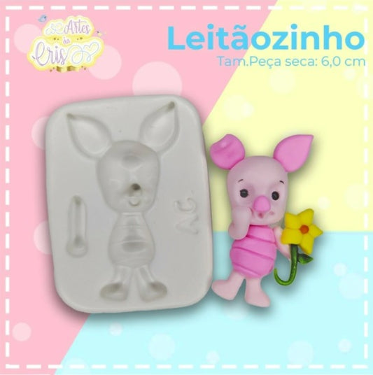 Molde de Silicon Leitaozinho (Cochinito) AC