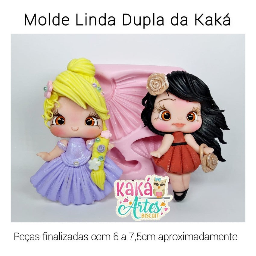 Molde de Silicon Linda Dupla da Kaka