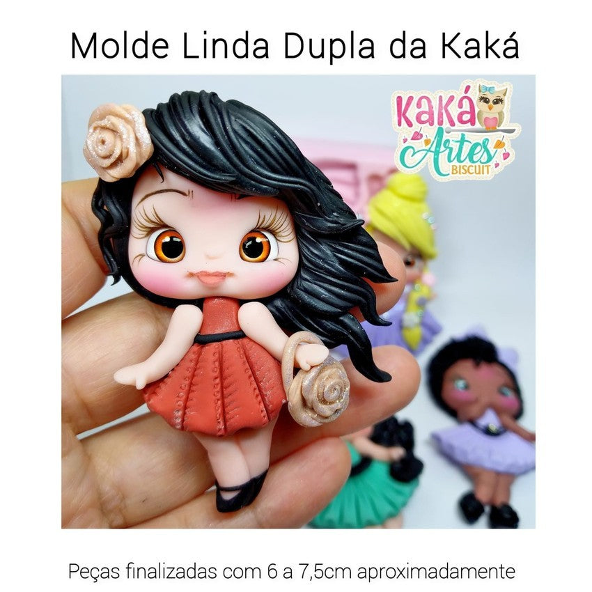Molde de Silicon Linda Dupla da Kaka