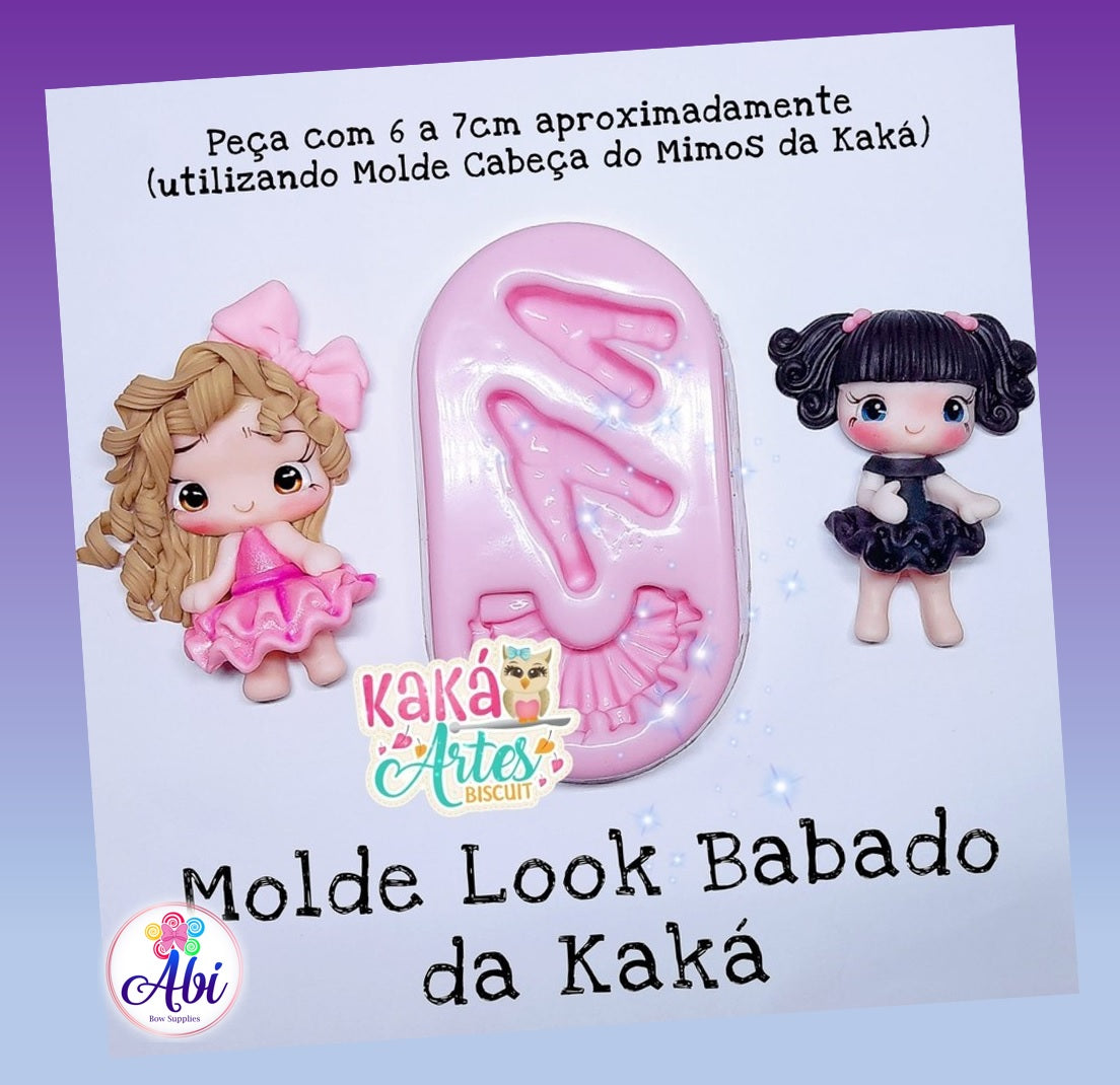 Molde de Silicon Look Babado da Kaka.