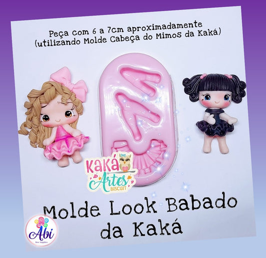 Molde de Silicon Look Babado da Kaka.