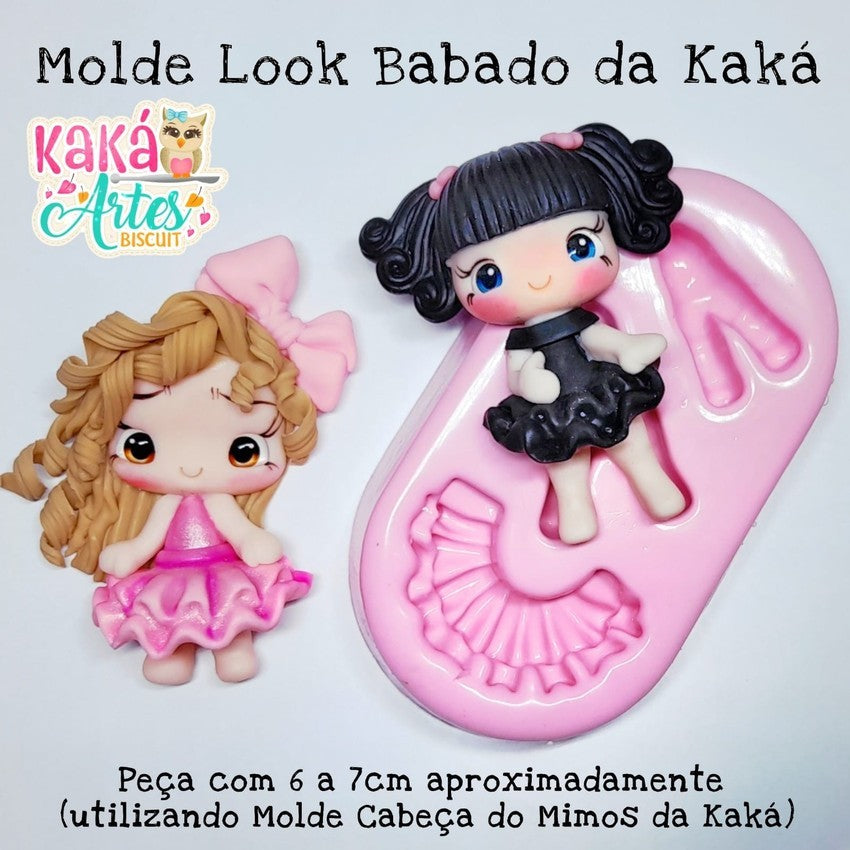 Molde de Silicon Look Babado da Kaka.