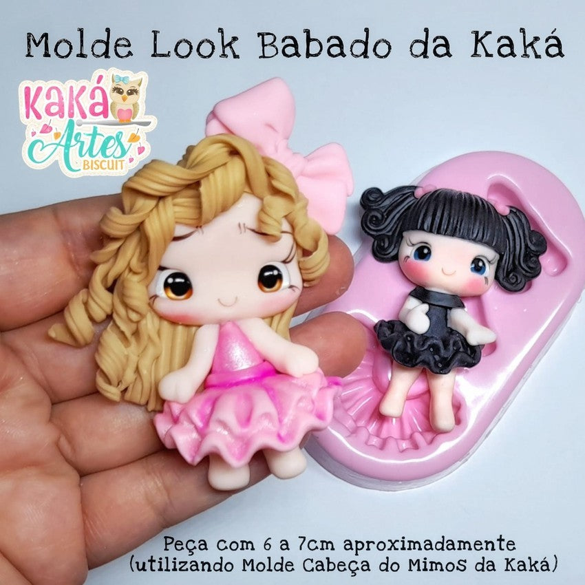 Molde de Silicon Look Babado da Kaka.