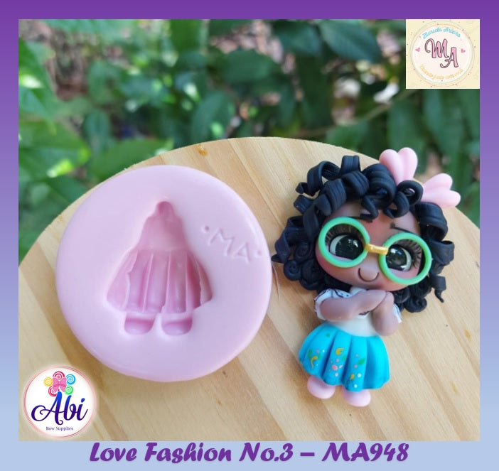 Molde de Silicon Love Fashion No.3 MA948