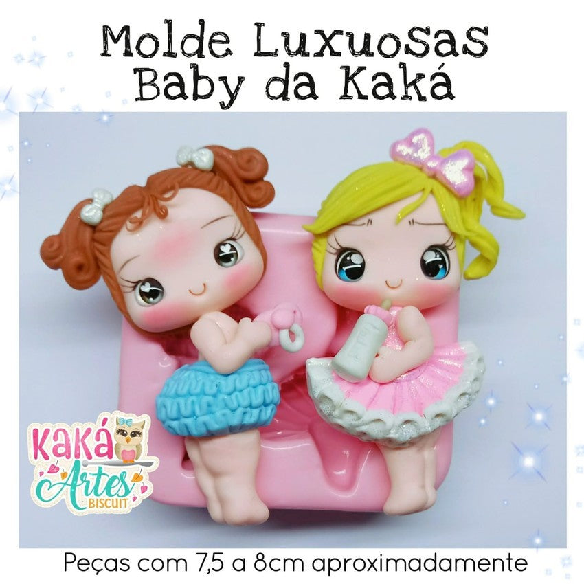 Molde de Silicon Luxuosas Baby da Kaka