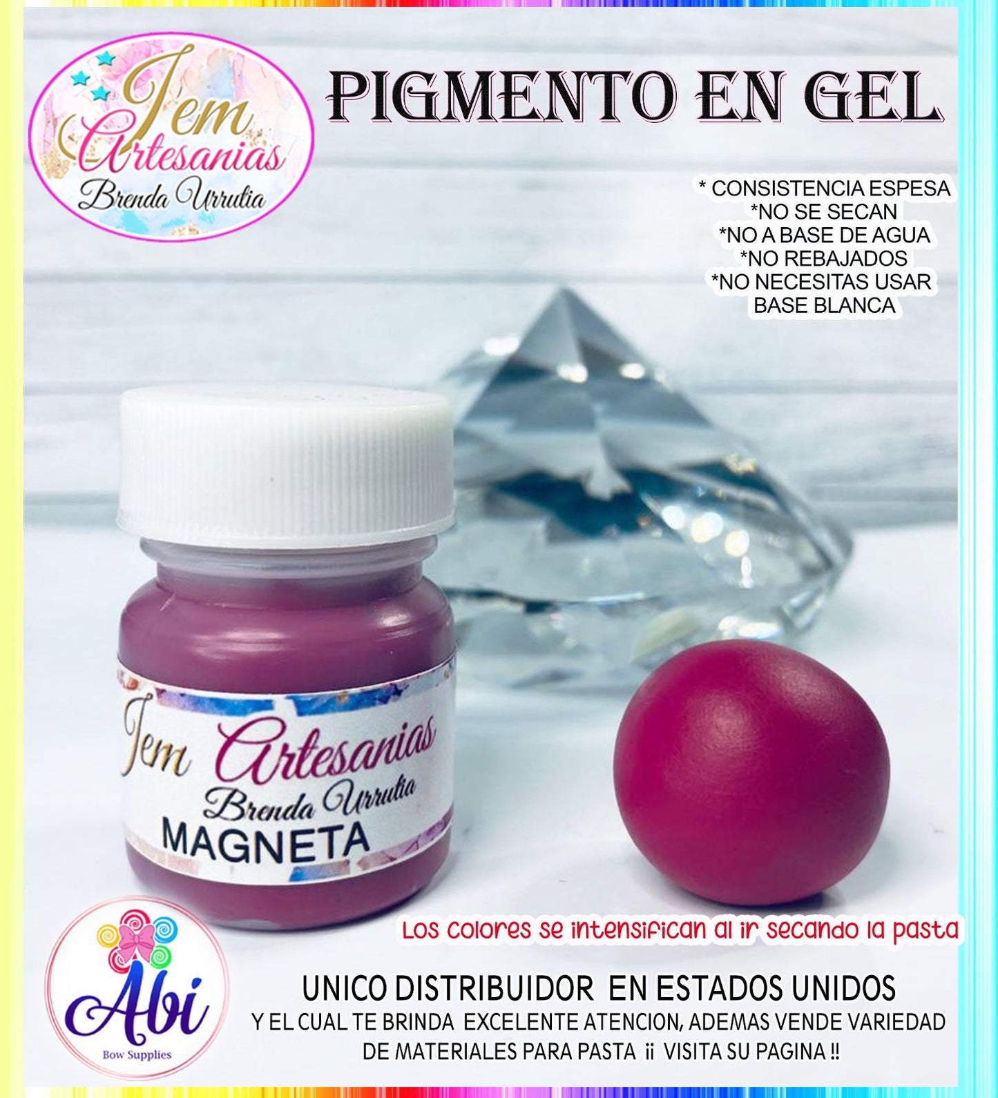 Pigmento en Gel Magenta BU